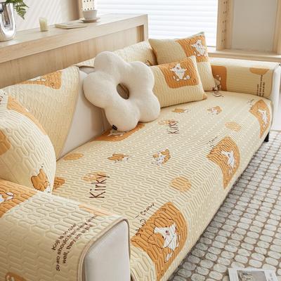 Sommer Sofakissen Rutschfest Eis-Seide Latex Sofakissen Anzug Cartoon Komplettset Matte Sofa Handtuch Bezug Tuch