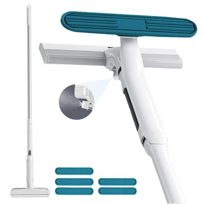 Retractable Window Cleaner with Sprayer Long Handle Design Water Absorption Versatile Use Effective Squeegee Window Cleaning Tool