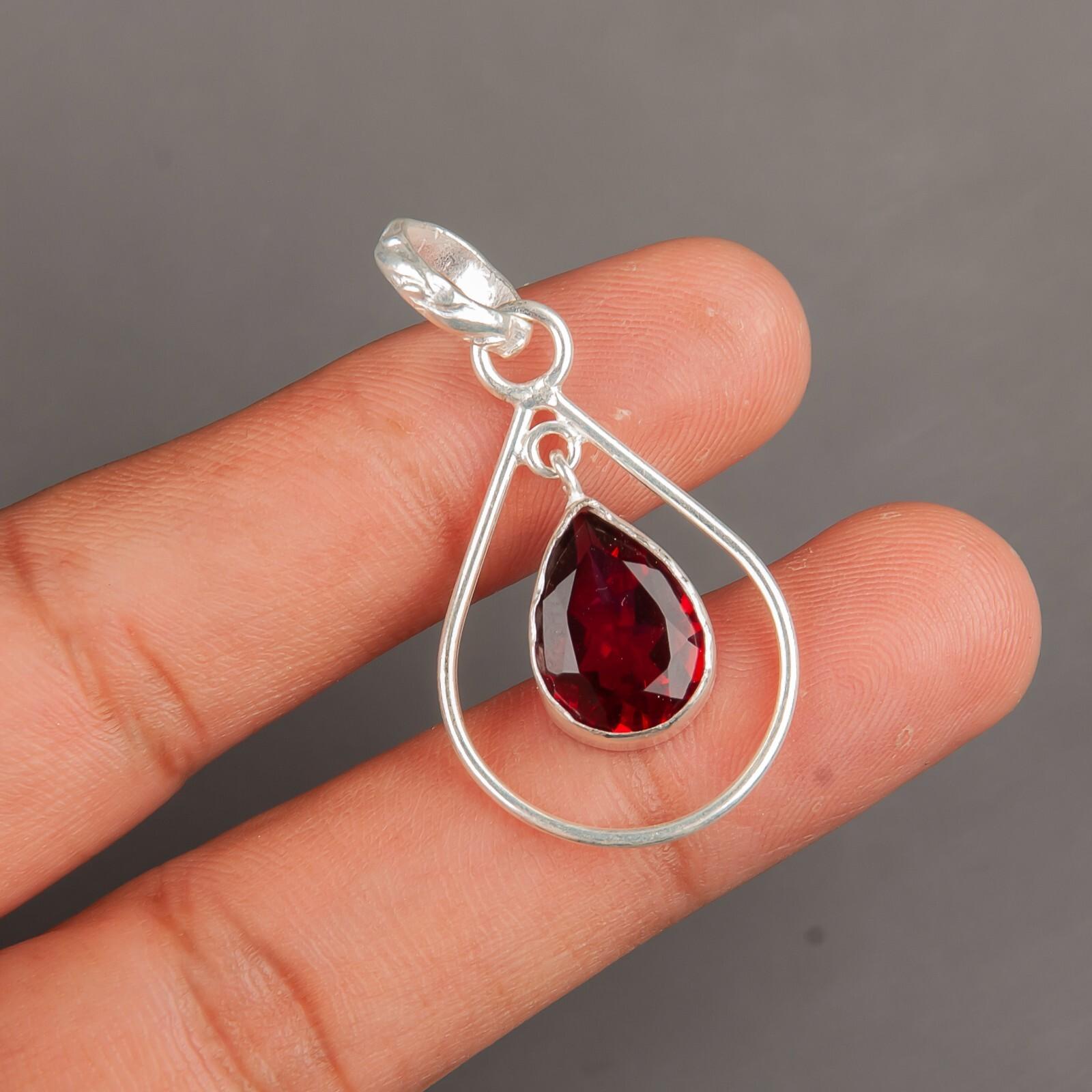 

Розовый Рубеллит Драгоценный камень 925 Стерлинговое серебро Ювелирные изделия Ручной работы Бохо Подвеска 1.60 PP-3-10