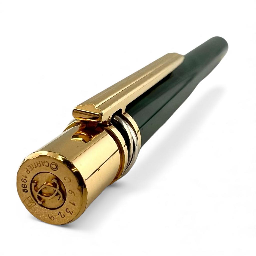Very Good Cartier Ballpoint pen Trinity 89s Malachite mens Used