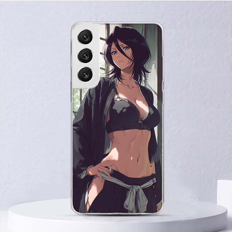 Bleach Kuchiki Rukia Soft Case For Samsung Galaxy S25 S24 S23 S22 Ultra Phone Cover S21 S20 FE S10 Plus S10E S25U Funda Coque