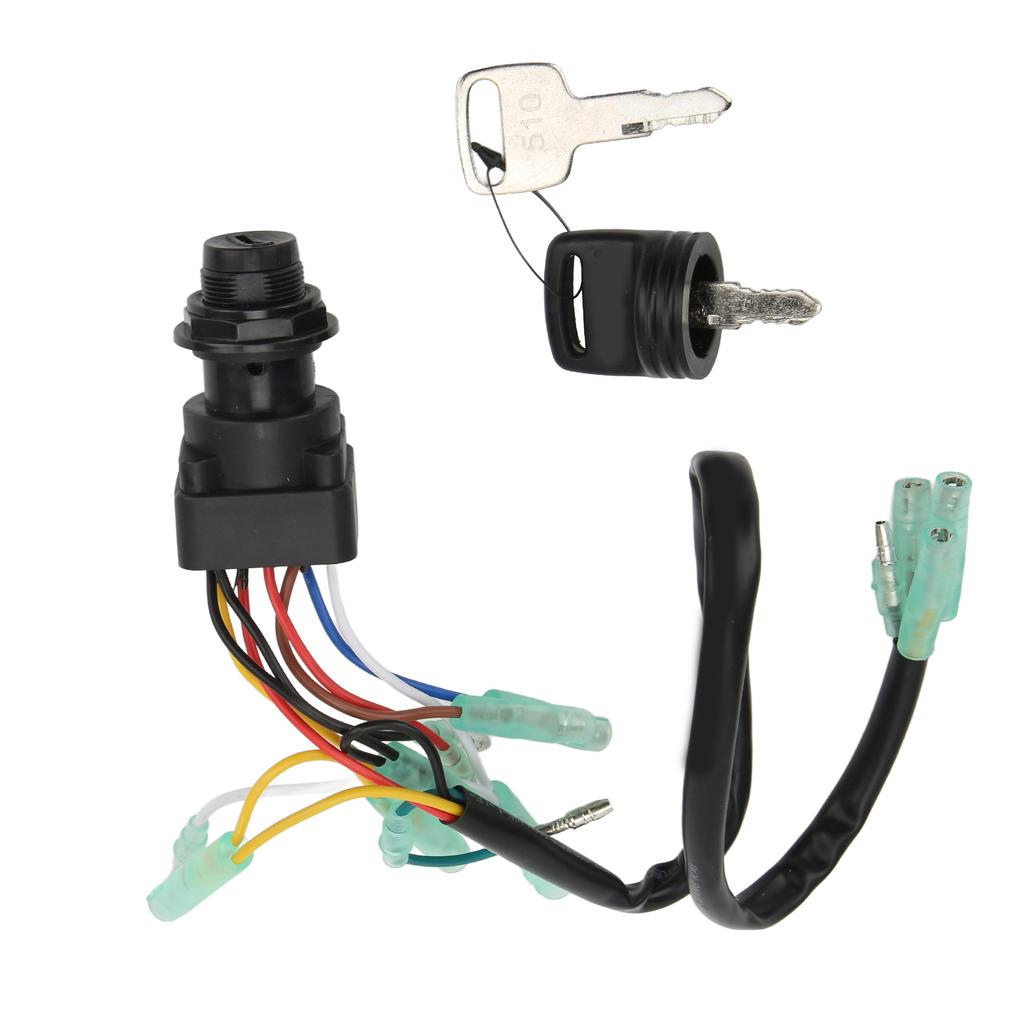 10pin Remote Control Box Ignition Key Switch 703‑82510‑42‑00 Replacement for 4 Stroke 8HP‑225HP Outboard Motors