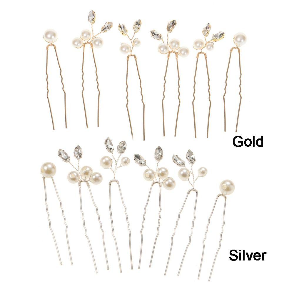 Hair Jewelry Hair Accessories Wedding Pearl Rhinestone Bridal Hair Pins Hair Clips Flower Headwear