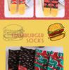 Trendy Hamburger & Pizza Mid-Calf Socks - Cute, Funny European & American Christmas Design for Women.