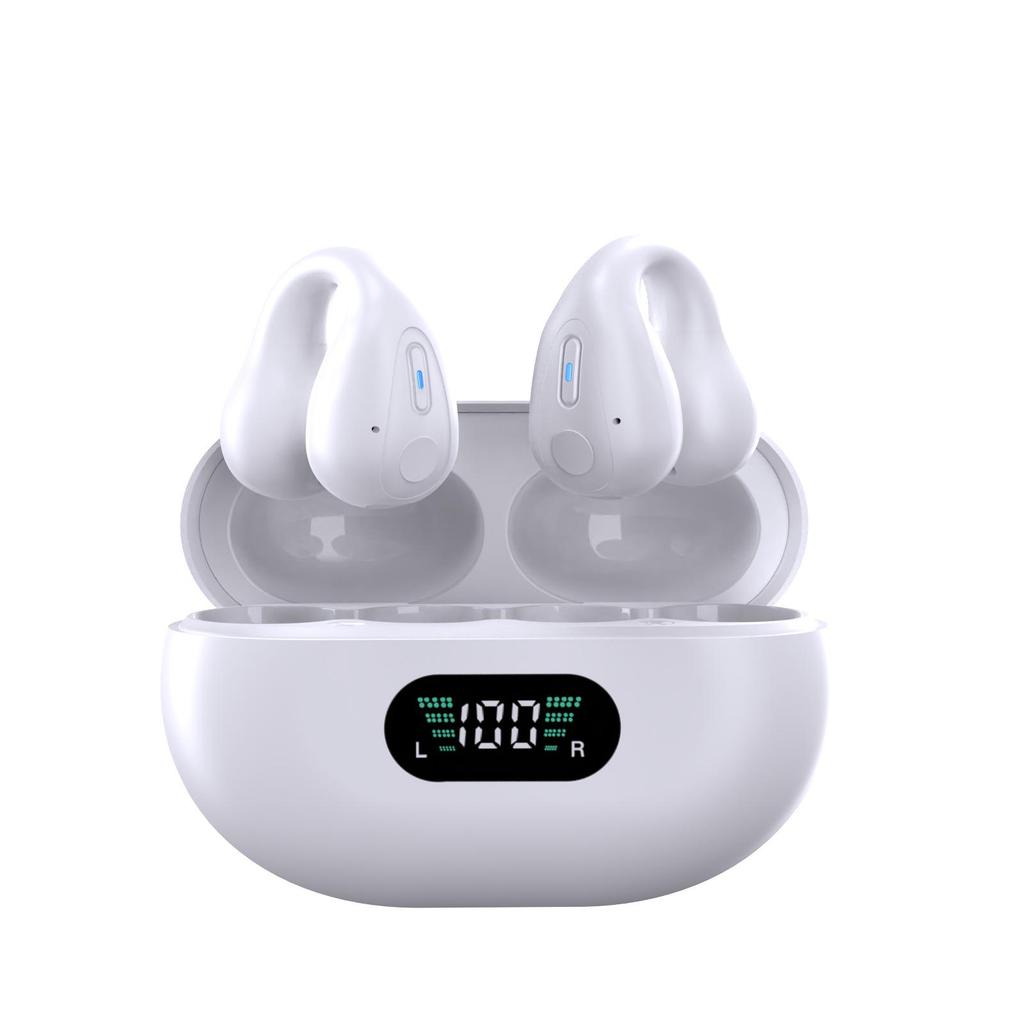 Cross-border Wireless Noise-Cancelling Over-ear Bluetooth Sports Earbuds with Large Battery and Ear Clip Design