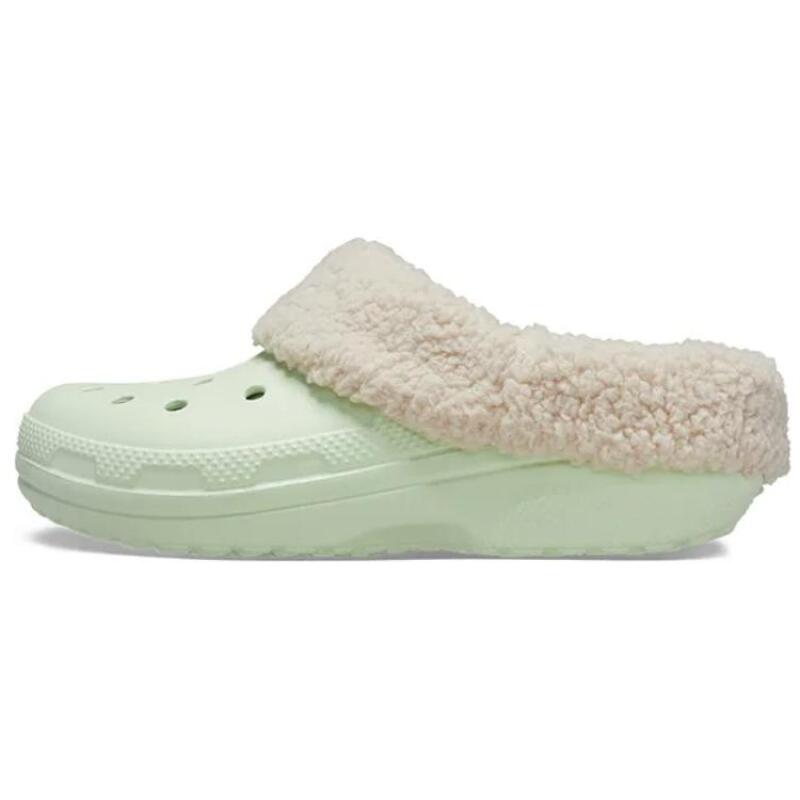 Crocs Fashion Classic Flower Roll Hole Shoes Women's Green