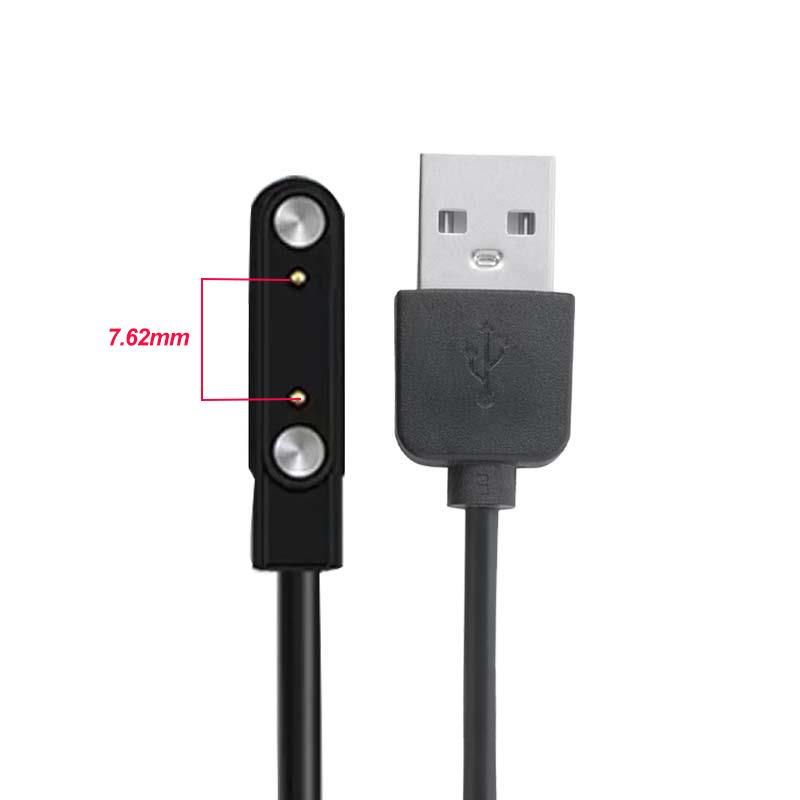 2/4 Pin Magnetic Smartwatch Dock Charger Cord Adapter USB Charging Cable For Adult/Kid Smart Watch Power Charge Wire Accessories