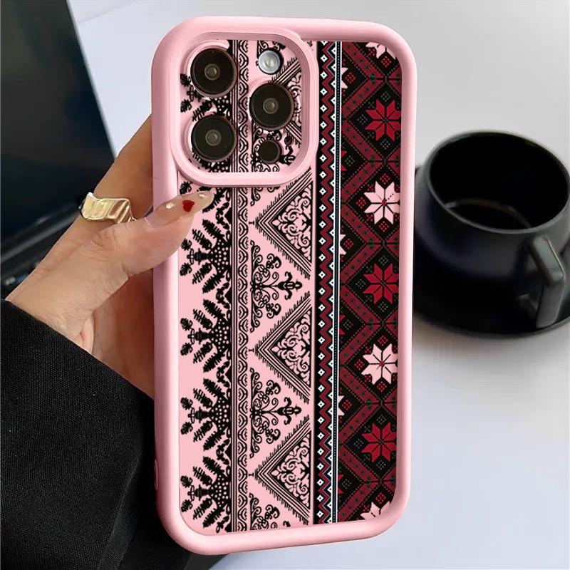 Shockproof Case For iPhone 17 Air 16 15 14 Pro Max 12 13 17 Pro 16e 17e 16 15 Plus Vintage Totem Patterned Soft TPU Phone Cover