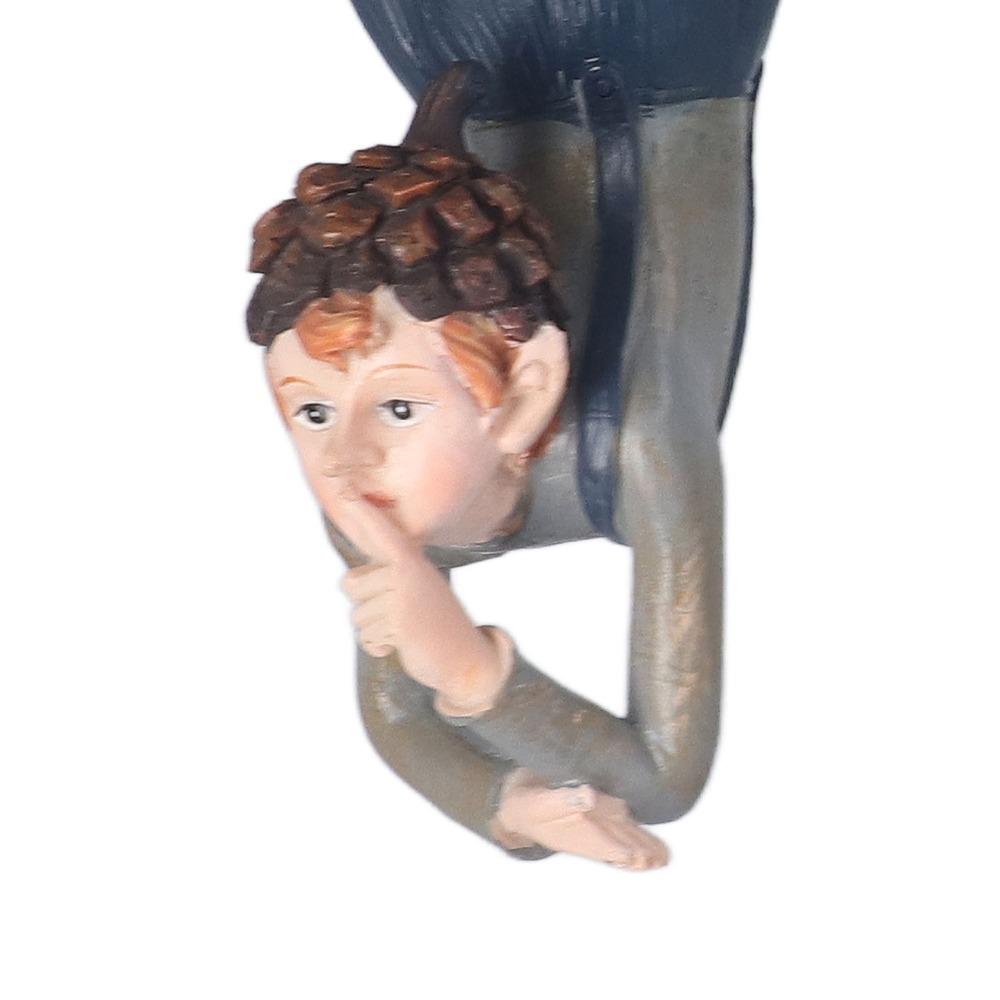 Hanging Swinging Elf Figurine Resin Resin Garden Statue Hanging Tree Ornament For Patio