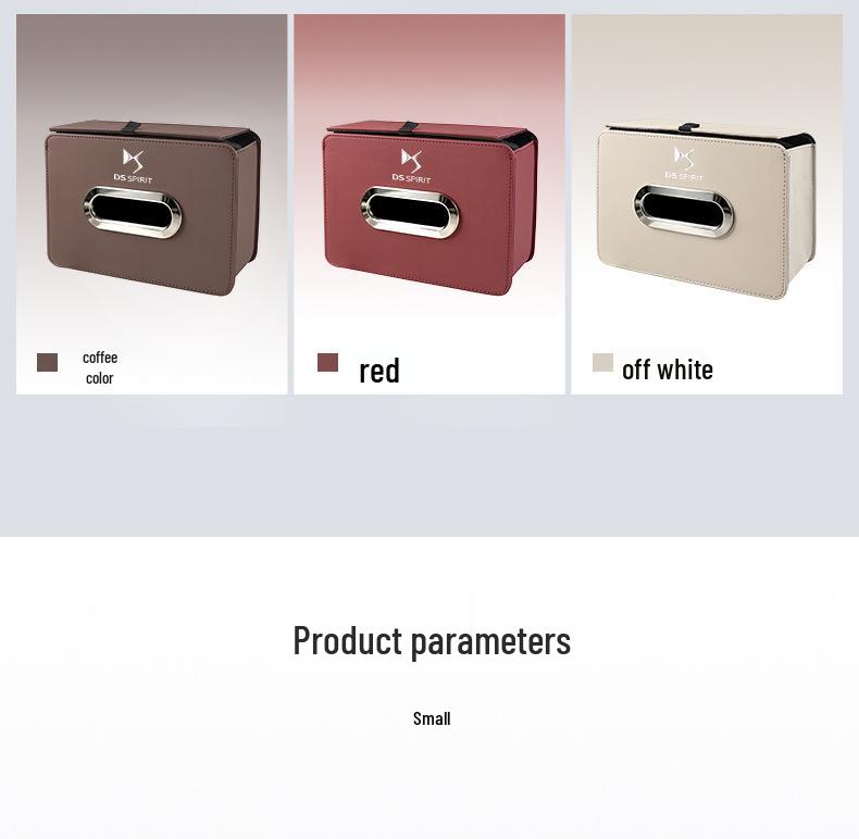 DS Series Car Tissue Box Holder for DS5/DS6/DS7/DS9/DS4S/DS5LS - Folding Pull-out Storage