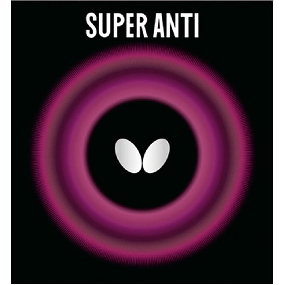 Butterfly Rubber Super Anti Red 05030 006 U Table Tennis Rubber 2.1mm Thickness