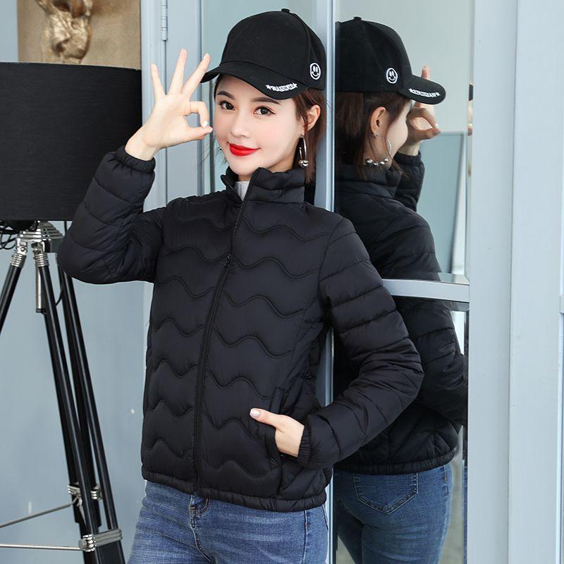 Autumn Winter New Fashion Stand Collar Long Sleeve Solid Parkas Women's Clothing Korean Warm All-match Simplicity Trend Chic Top
