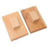 1 Pair Musical Sand Block 10x6cm Wooden Instrument Music Toy for Playing Performance