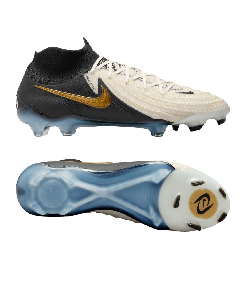 Nike Phantom Luna 2 Elite Soccer Shoes White/Black/Metallic Gold