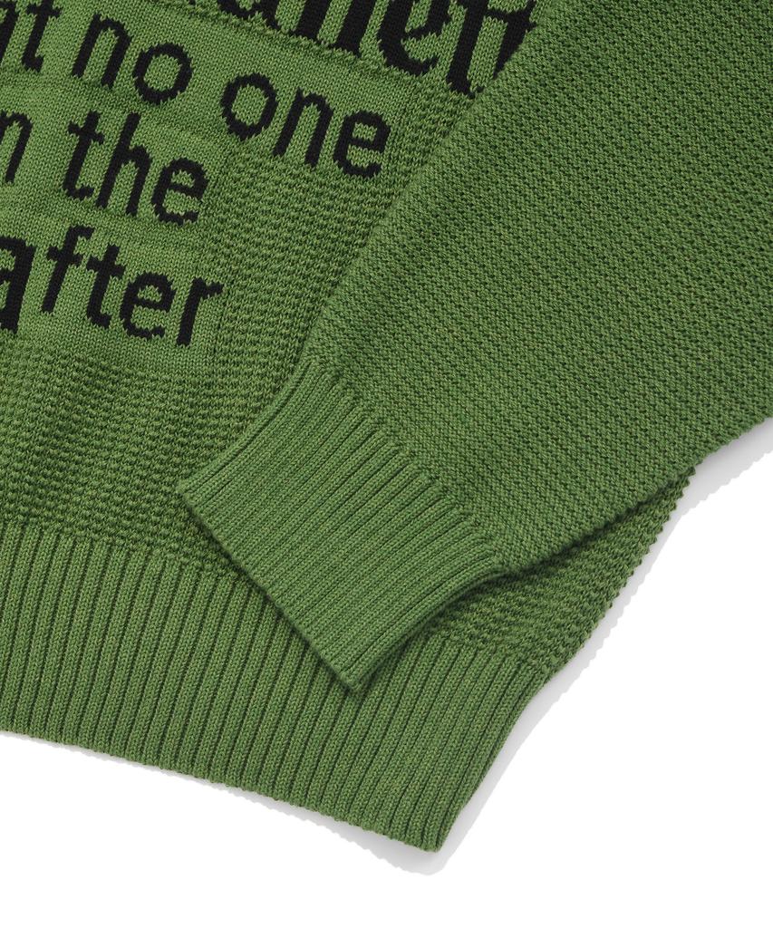 FALLETT Youth Letter Knit Green