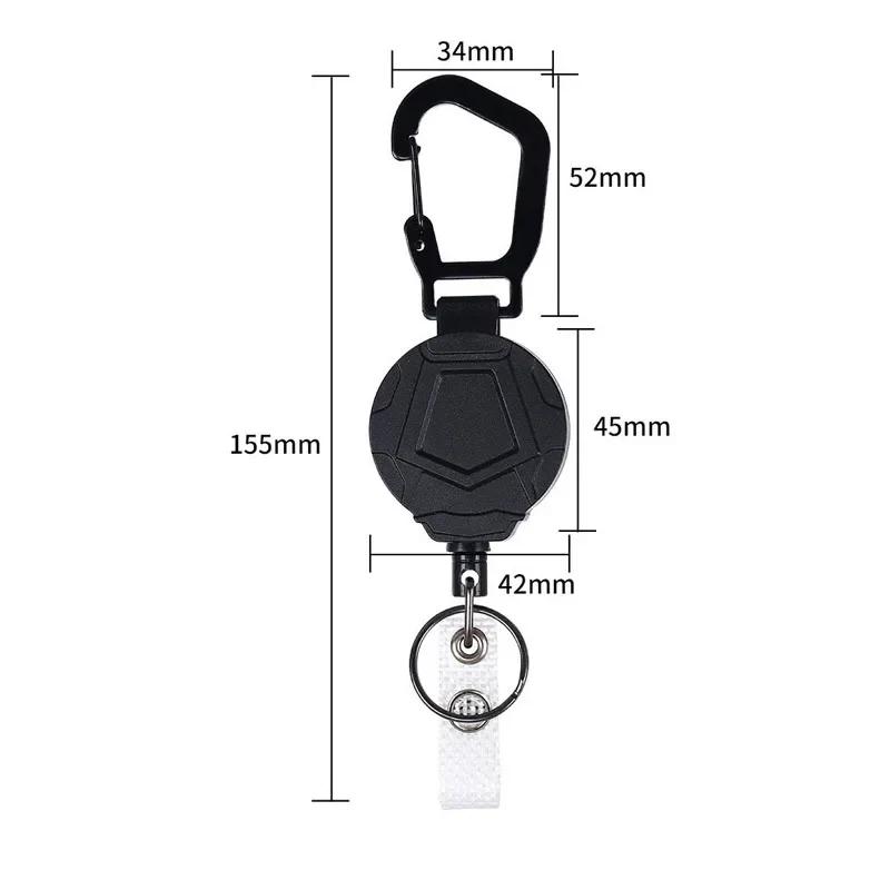 Simple and Practical Metal Car Pendant Outdoor Mountaineering Easy Pull Chain High Elastic Telescopic