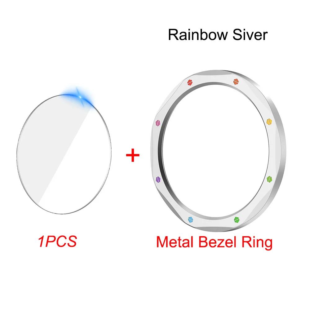 Metal Bezel Ring For Xiaomi Watch S4/S3 Replacement Watch Case Cover For Xiaomi Watch S3 S4 eSIM+Tempered Glass Protective Film