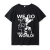 ONE PIECE T-shirt Aslo Luffy Sauron Short Sleeve Male Anime Cartoon Ins Loose Japanese Printed T-Shirt Y2K