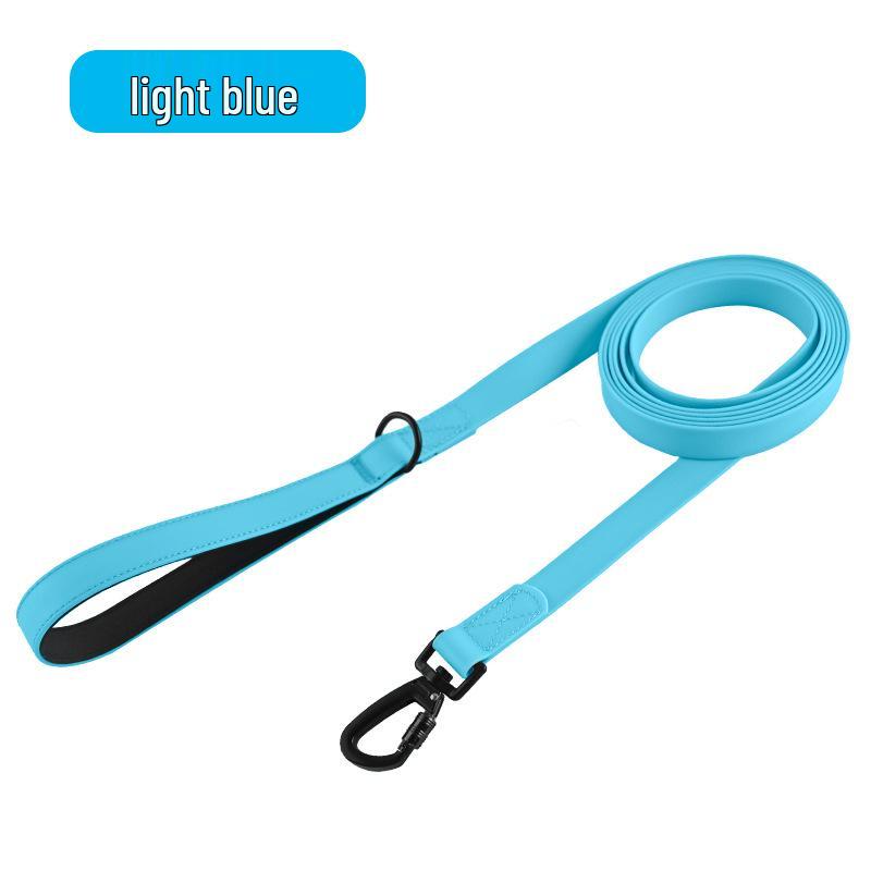 

Лидер продаж Водонепроницаемый ПВХ Поводок для Собак для Улицы - Удлиненный Поводок для Выгула Питомца 1.2m синий
