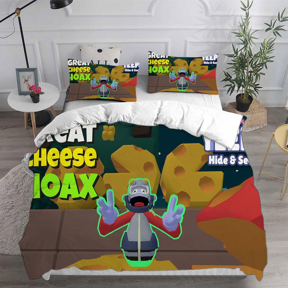 Game Yeeps: Hide and Seek Bedding Sets Bed Cover Comforter Duvet Cover Pillow Case 2-3 Pieces Sets Kids Adult Bedroom Decoration