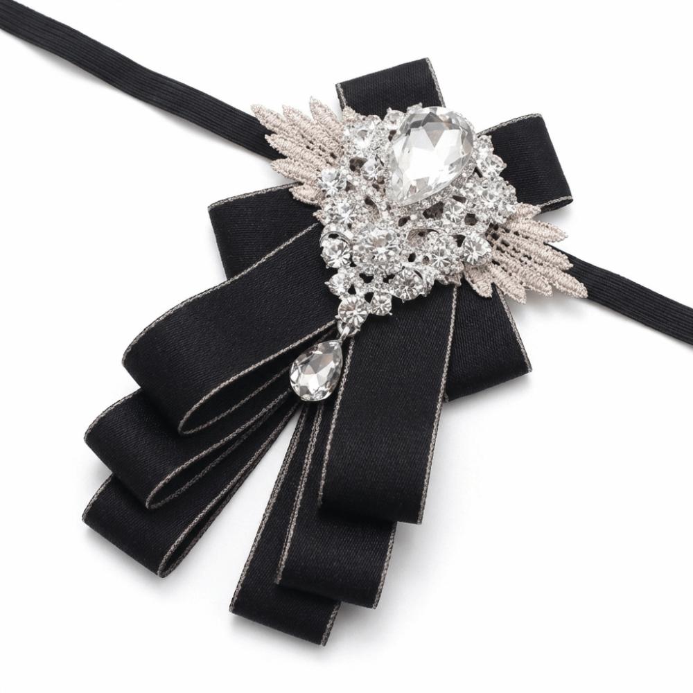 Adjustable Rhinestone Collar Flower British Style Men's Suit Accessory Suit Accessories