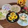 Colorful Cross Stitch Set DIY Embroidery Set Home Decor Flower Ribbon Embroidery Kit  Adults