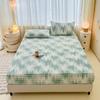 Plush Bedsheet Warm Fitted Sheet Soft Bed Linen for Winter Home Sheets Non-slip Bed Cover sabanas para cama (No Pillowcase)