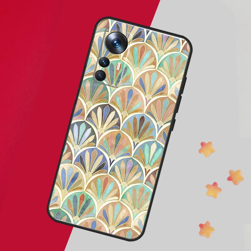 Gedämpfte Marokkanische Mosaikfliesen Für POCO F5 X3 X5 Pro F3 F4 M5s X4 GT Hülle Für Xiaomi 13 14 Pro 11T 12T 13T Pro 12 Lite 12X