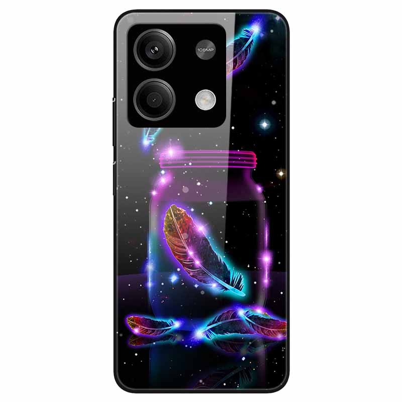For Redmi Note 13 Pro 5G Case Tempered Glass Hard PC Phone Back Cover for Xiaomi Redmi Note13 5G Note 13Pro 5G Funda Shell Coque