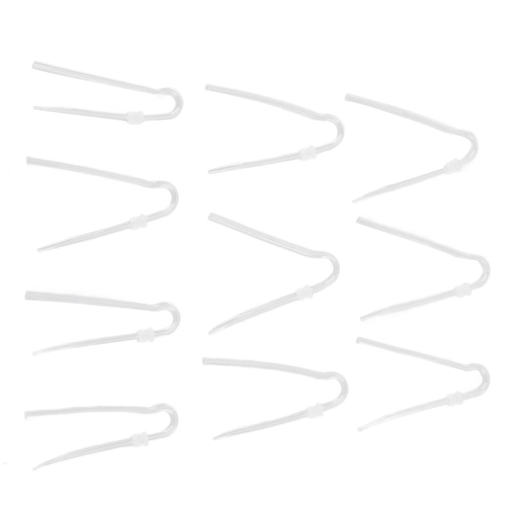 10pcs Sound Aid Tube R Type Prevent Earwax PVC Sound Amplifiers Earmold Tubing Set