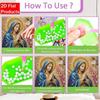 Pearl Painting 5D DIY Decorative Painting. Virgin Mary and Angel Theme. Elegant Birthday Gift. Handmade Craft Art Painting