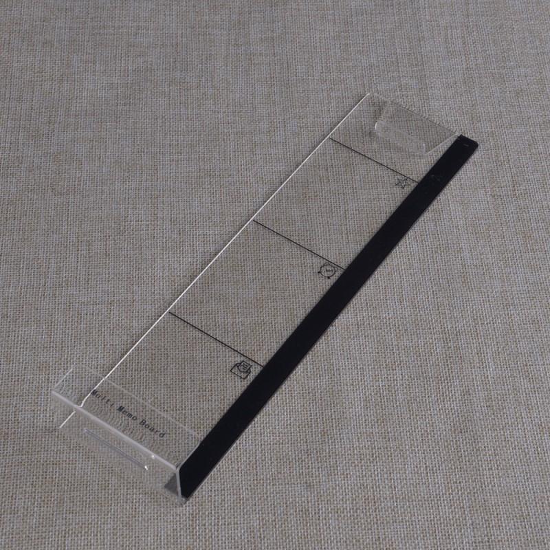 Acrylic Side-Mount Sticky Note Board Monitor Screen Desk Organizer Whiteboard Memo Pad Holder