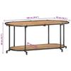 VidaXL Meuble TV 100x42x40 cm bois d'acacia massif, banc TV, meuble hifi, console TV, buffet TV, meuble multimédia, placard 4013489
