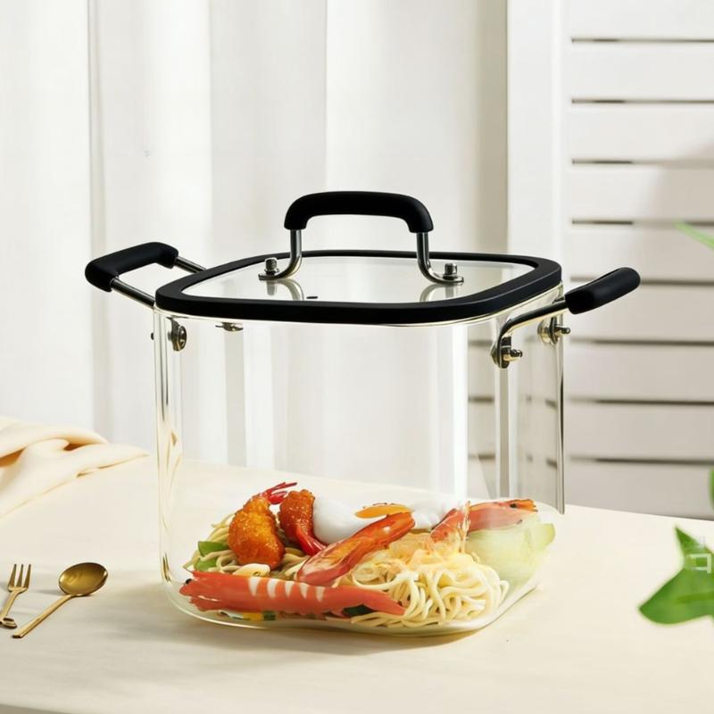 

Zhi Shi 6.5L Square Borosilicate Glass Pot