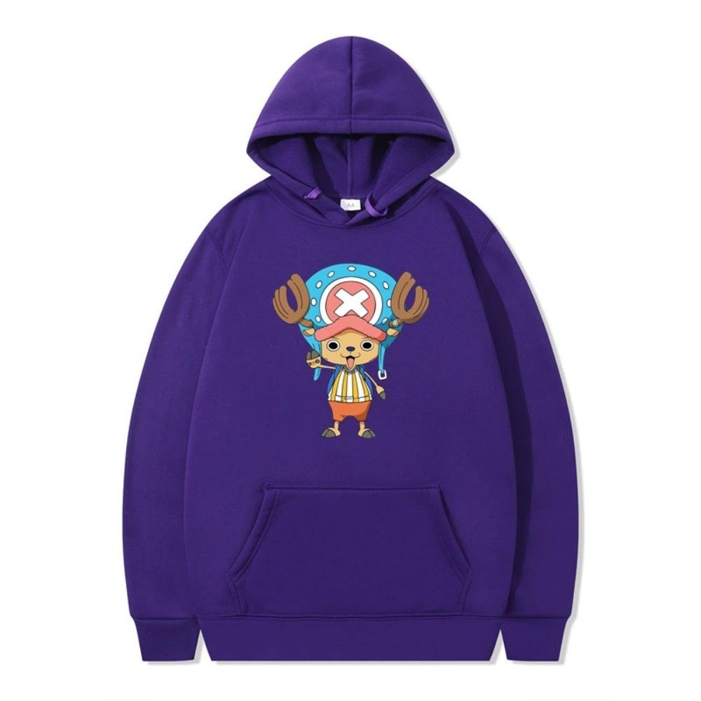 Mens Womens Hoodie ONE PIECE Anime Tony Tony Chopper Hoodies Streetwear Casual Cartoon Printed Hooded Pullover Sweatshirts