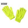 Touchscreen Coral Fleece Mittens Winter Warm Gloves for Women, Soft Five Finger Washable Polyester Thermal Gloves, Solid Color Windproof Autumn