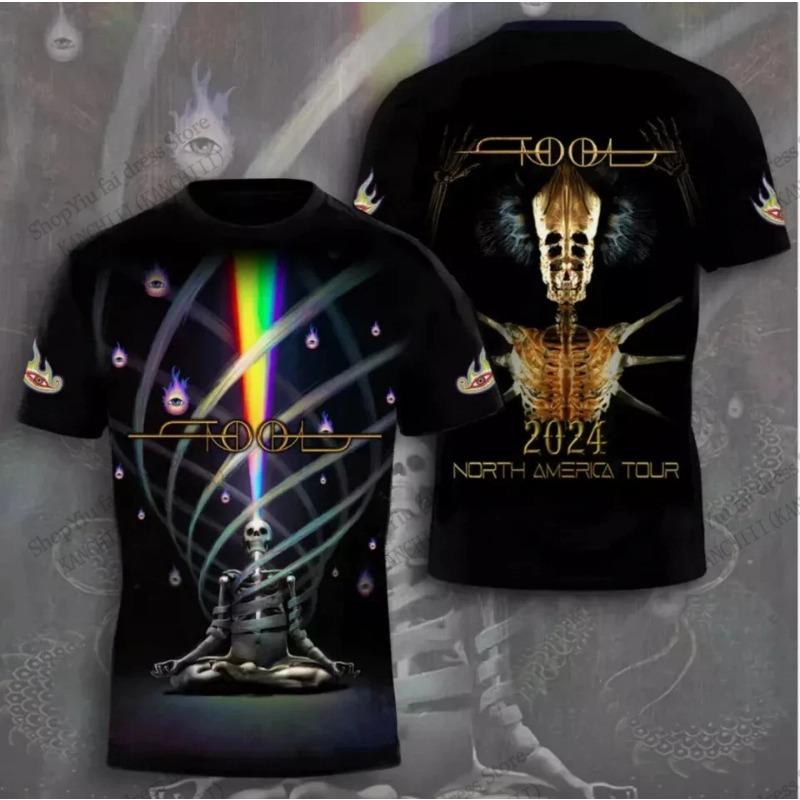 T-shirt 2026 Nouveau Groupe de Rock Tool Tour Impression 3D T-shirt Hommes Femmes Mode Hip Hop Manches Courtes T-shirt Hauts pour Enfants T-shirts Vêtements pour Hommes