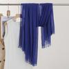 Monochrome Thin Scarf Women'S Sunscreen Shawl Solid Color Simple Imitation Cotton And Linen Silk Scarf High-End Yarn