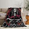 O-ozzy RIP Ozzy Osbourne Coperta Morbida in Flanella Coperta Estiva Leggera Accogliente Coperta per Pisolino per Divano Letto Viaggio