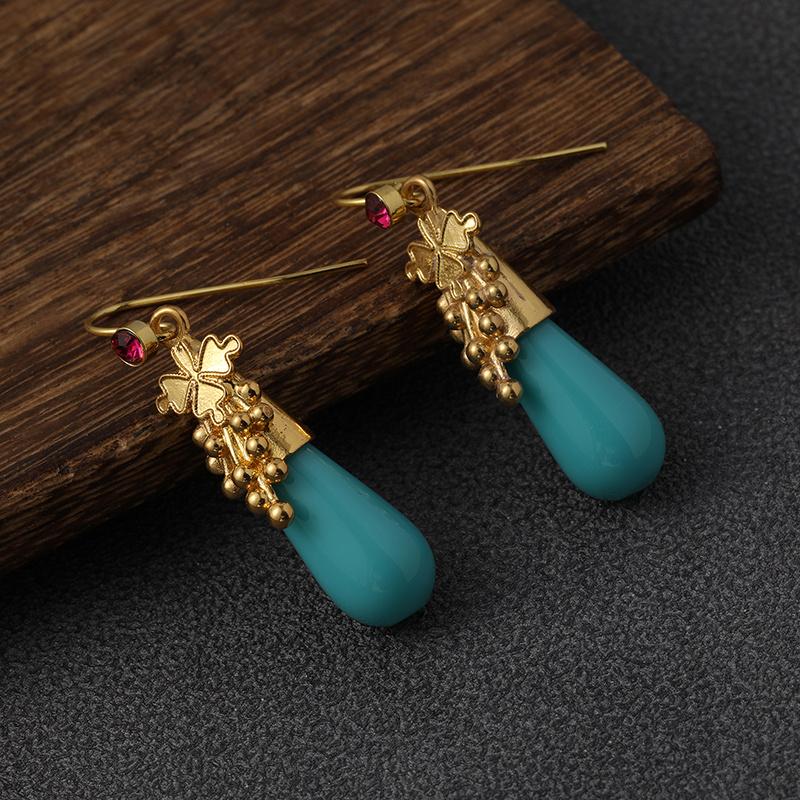 1 Paar Vintage Tränentropfen Harz Ohrringe Charms Schmuck Geschenk Geburtstagsgeschenke Für Frauen Ehefrau Mädchen Sie