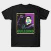 Herren Schwarzes T-Shirt mit Aufdruck Guillermo No-Cut Transferpapier Druck Baumwolle T-Shirt