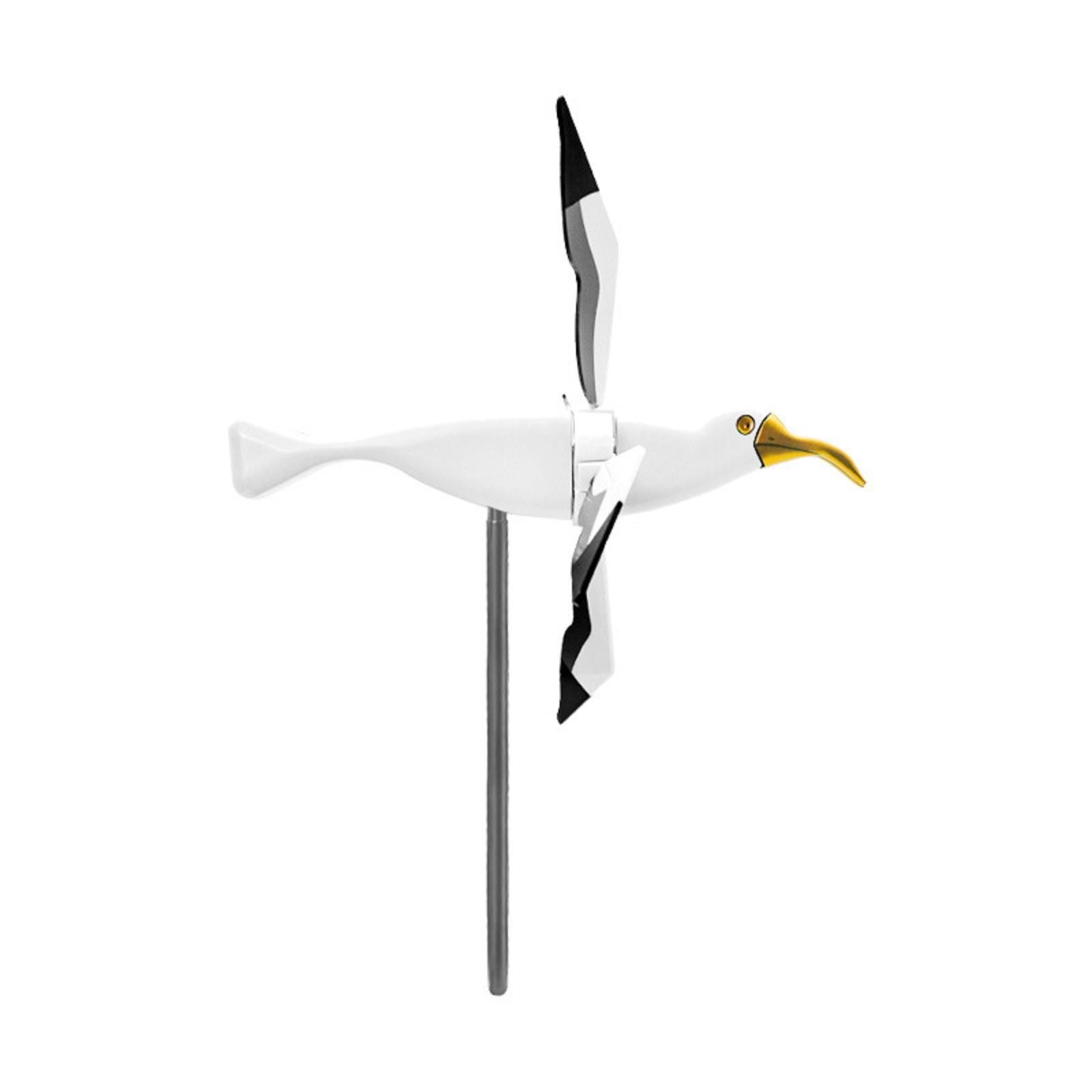 

Уличная ветряная мельница Чайка Персонализированные сады Газоны Пластиковая декоративная вставка в форме чайки One Size