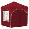Pop Up Party Tent 192 X 192 X 245 Cm Burgundy Red