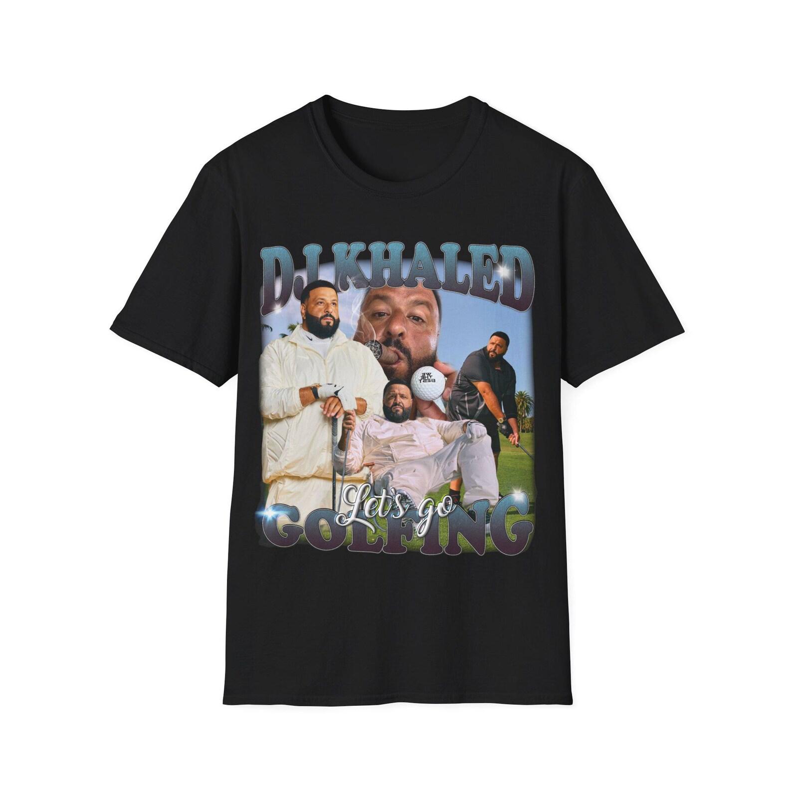 DJ Khaled Lets Go Golfing | Let s Go Swimming Vintage Design DJ Khaled Shirt Funny DJ Khaled Meme 90s Rap Hip Hop | Unisex Tee XL