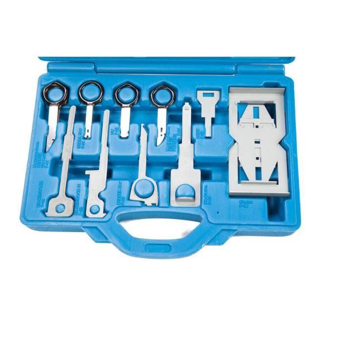 Kit de démontage autoradio - bgs - 32 pièces - acier chrome vanadium - universel - coffret de rangement