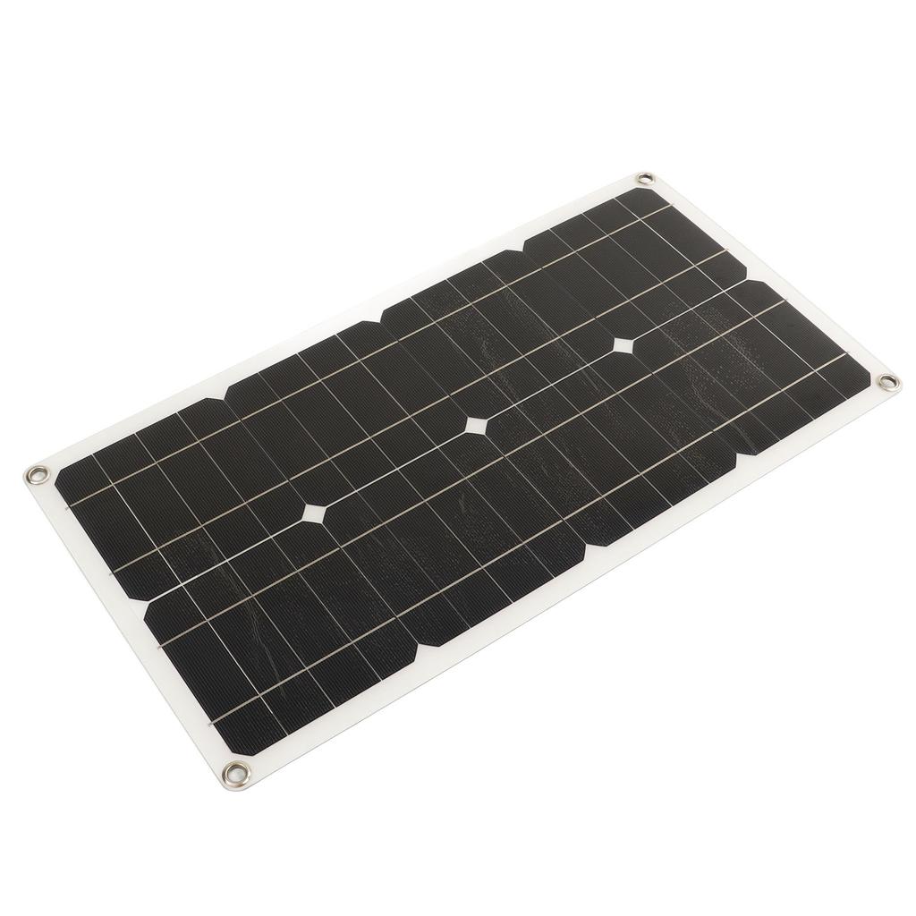 25W Solar Panel IP65 Waterproof 12V 24V Adaptive High Power Over Charge Protection for RV Car Boat Trailer 10A