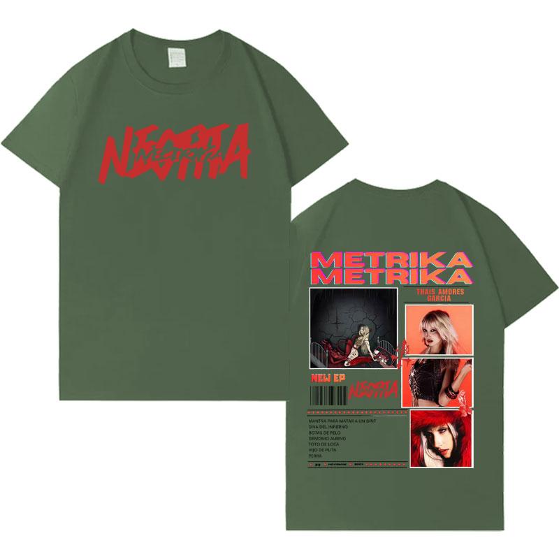 

Rapper Metrika New Album Graphic T Shirt Mens Women Harajuku Cotton Tshirts Hip Hop Casual Oversized Cozy Short Sleeve Tshirt 3XL