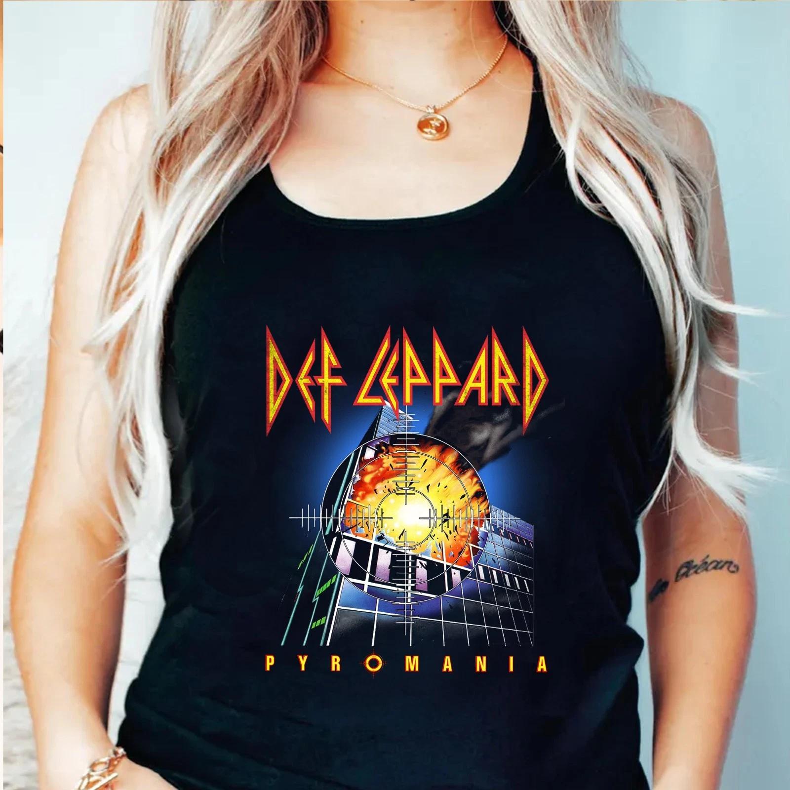 Def Leppard Pyromania Tank Top, Retro Def Leppard Rock Band Unisex Tank for Fans 3XL