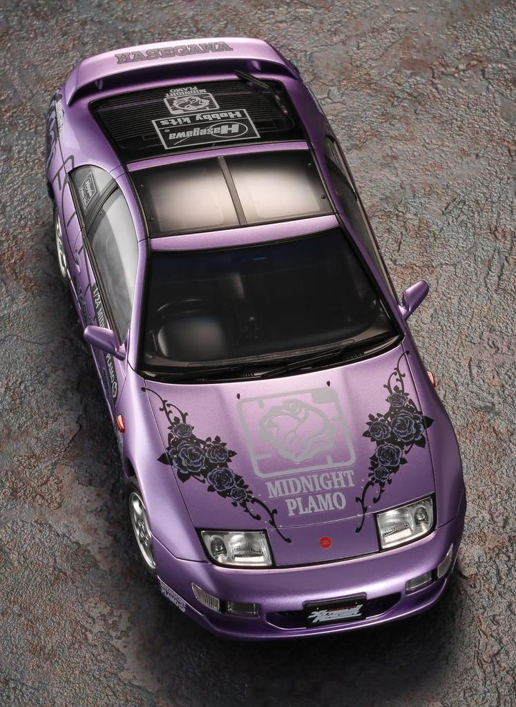 Hasegawa Shutokou Battle x Hasegawa Nissan Fairlady Z Version R Twin Turbo 2by2 Plastic Scale Plastic Model SP671 (Z32) "Midnight Model" 1/24