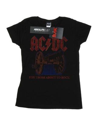 Womens/Ladies For Those About To Rock Canon Cotton T-Shirt